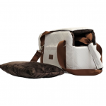 Prenosná taška pre psa Golden dog Lux - biela